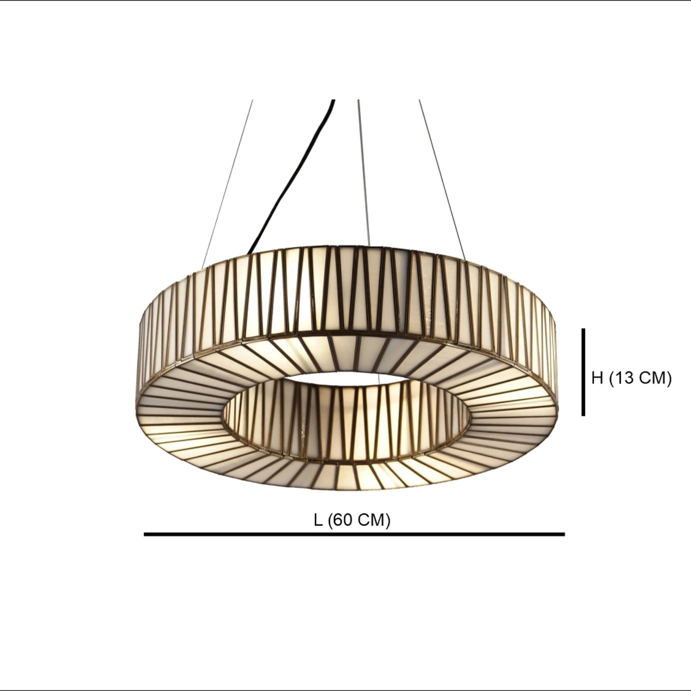 Taper Ring Chandelier White - ILLUMEALightingSmall