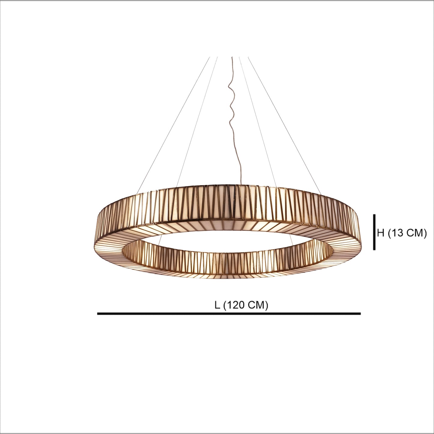 Taper Ring Chandelier White - ILLUMEALightingLarge