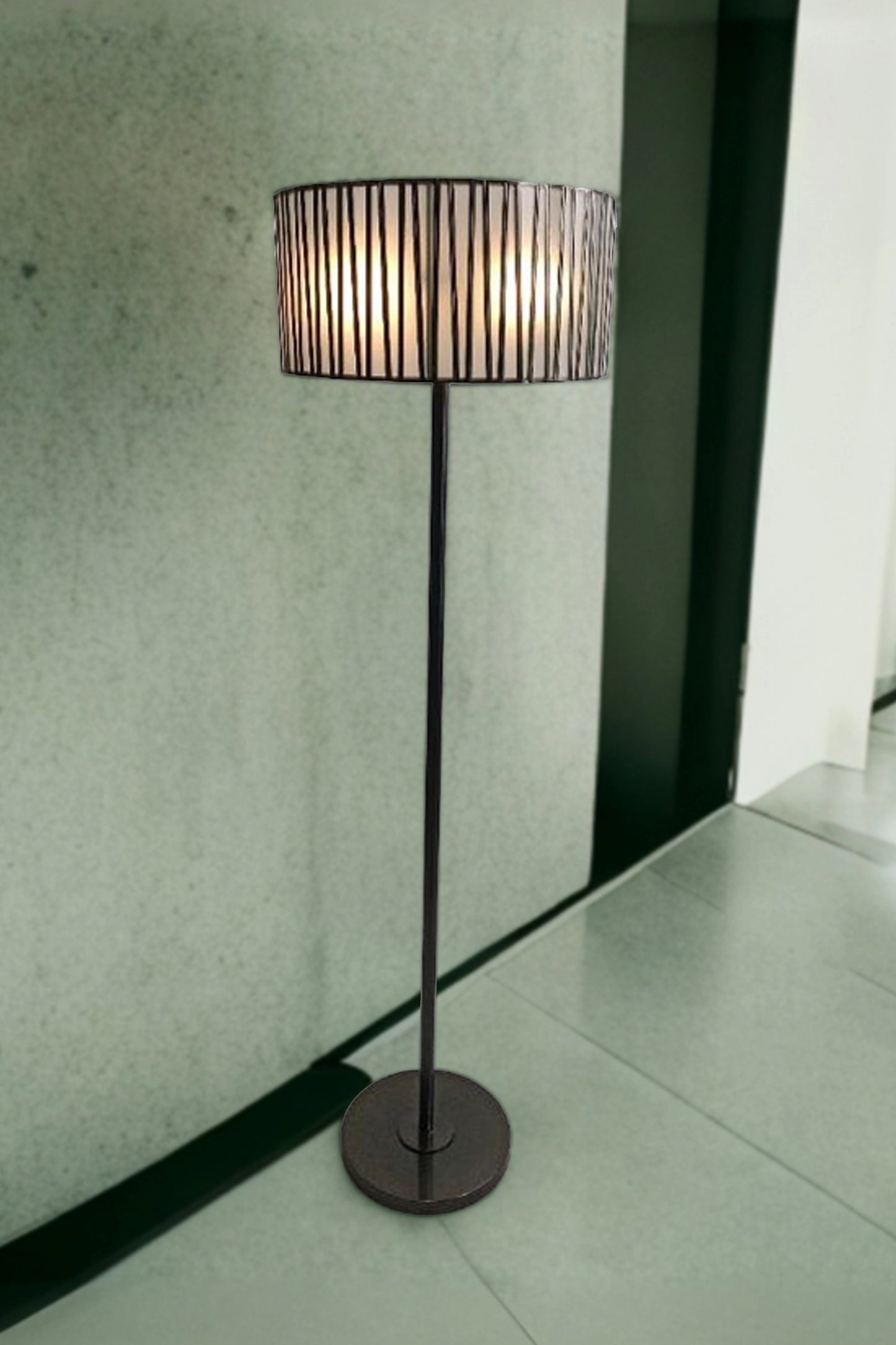 Tapered Floor Lamp Black - ILLUMEALighting