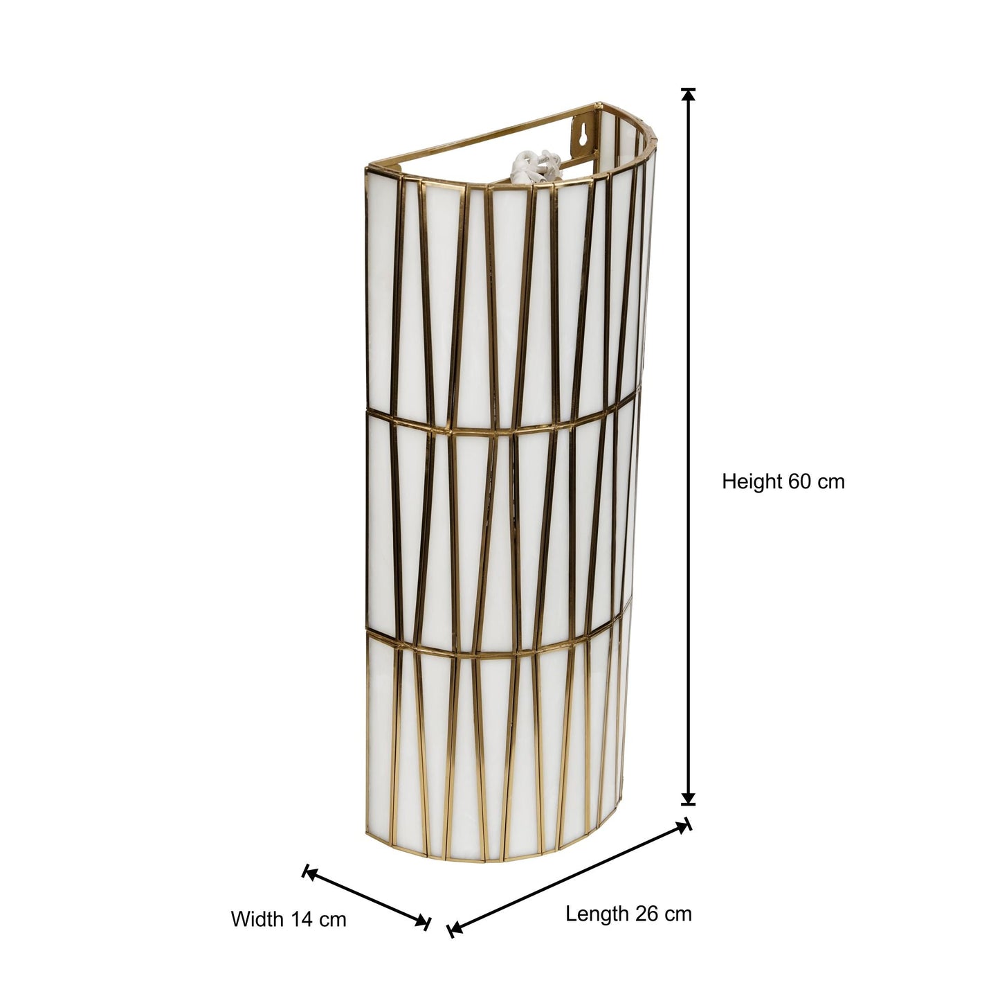 Tapered Wall Lamp White - ILLUMEAWall LampLarge