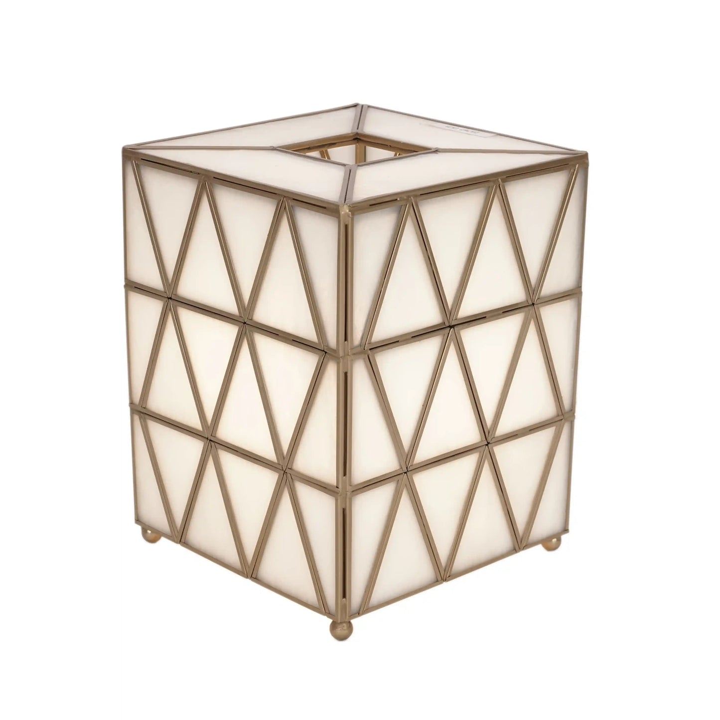 Triangle Table Lamp White - ILLUMEAlampSmall
