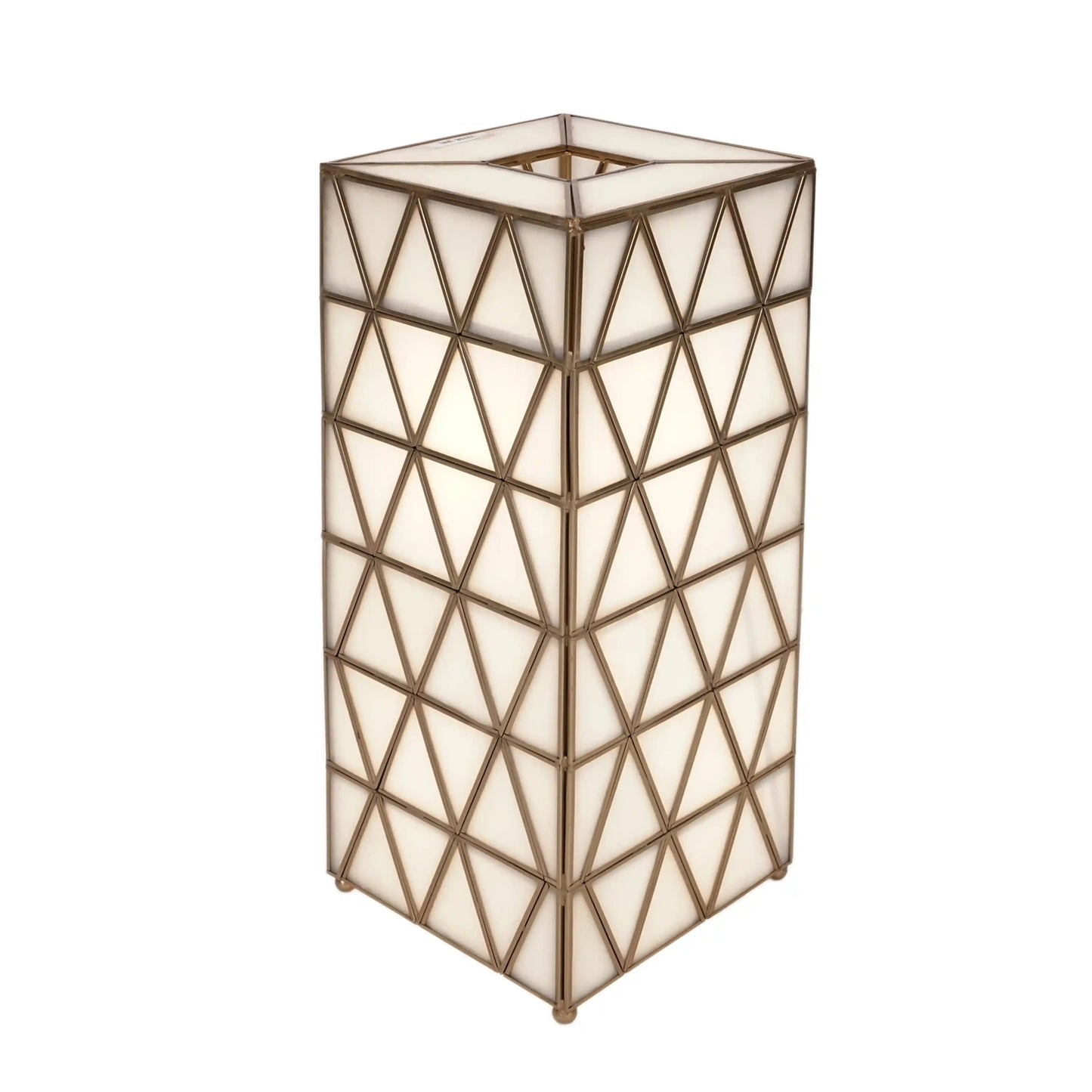 Triangle Table Lamp White - ILLUMEAlampLarge