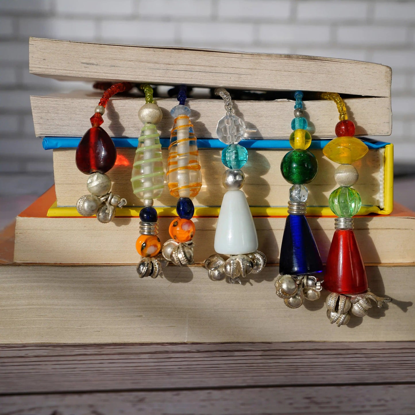 Yellow Glass Beads Handmade Bookmark - ILLUMEABookmark