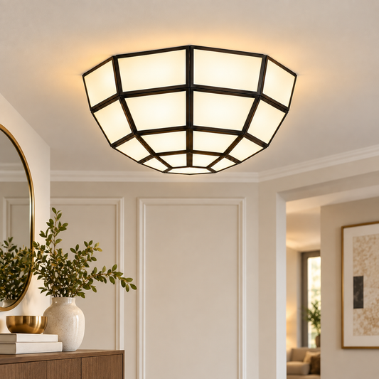 Geometric Flush Mount Ceiling Light | ILLUMEA