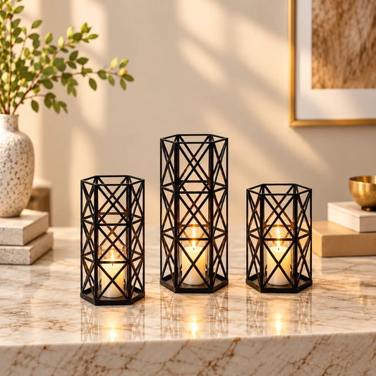 Geometric Candle Holder Stand for indoor and outdoor home décor