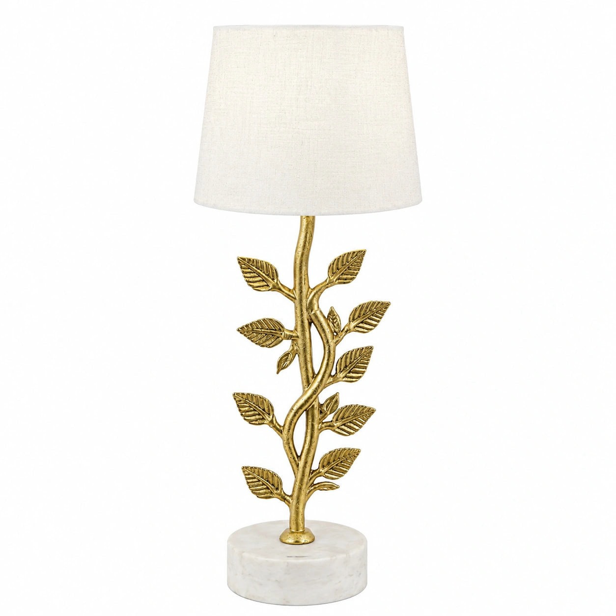 Casted Leaf Table Lamp