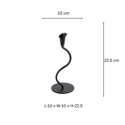 Black Tealight Single Candle