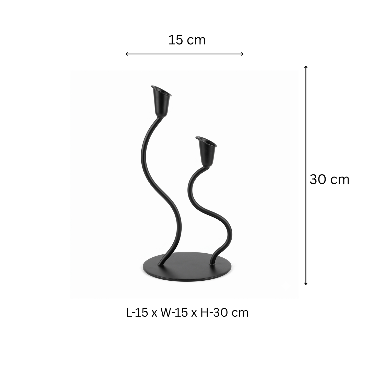 Black Tealight Candle Holders