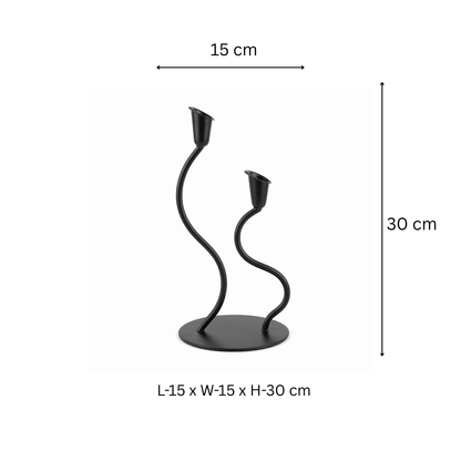 Black Tealight Candle Holders