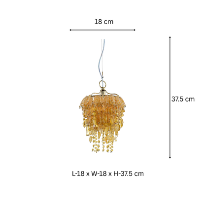 Nora Amber Mini Chandelier