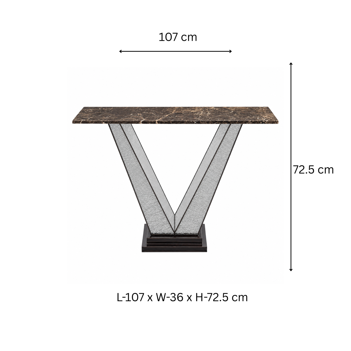 Luxury Brass Console Table