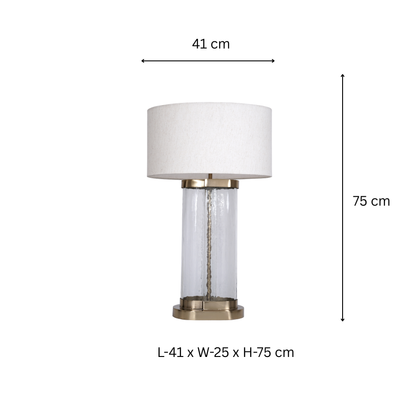 Casted Glass Table Lamp
