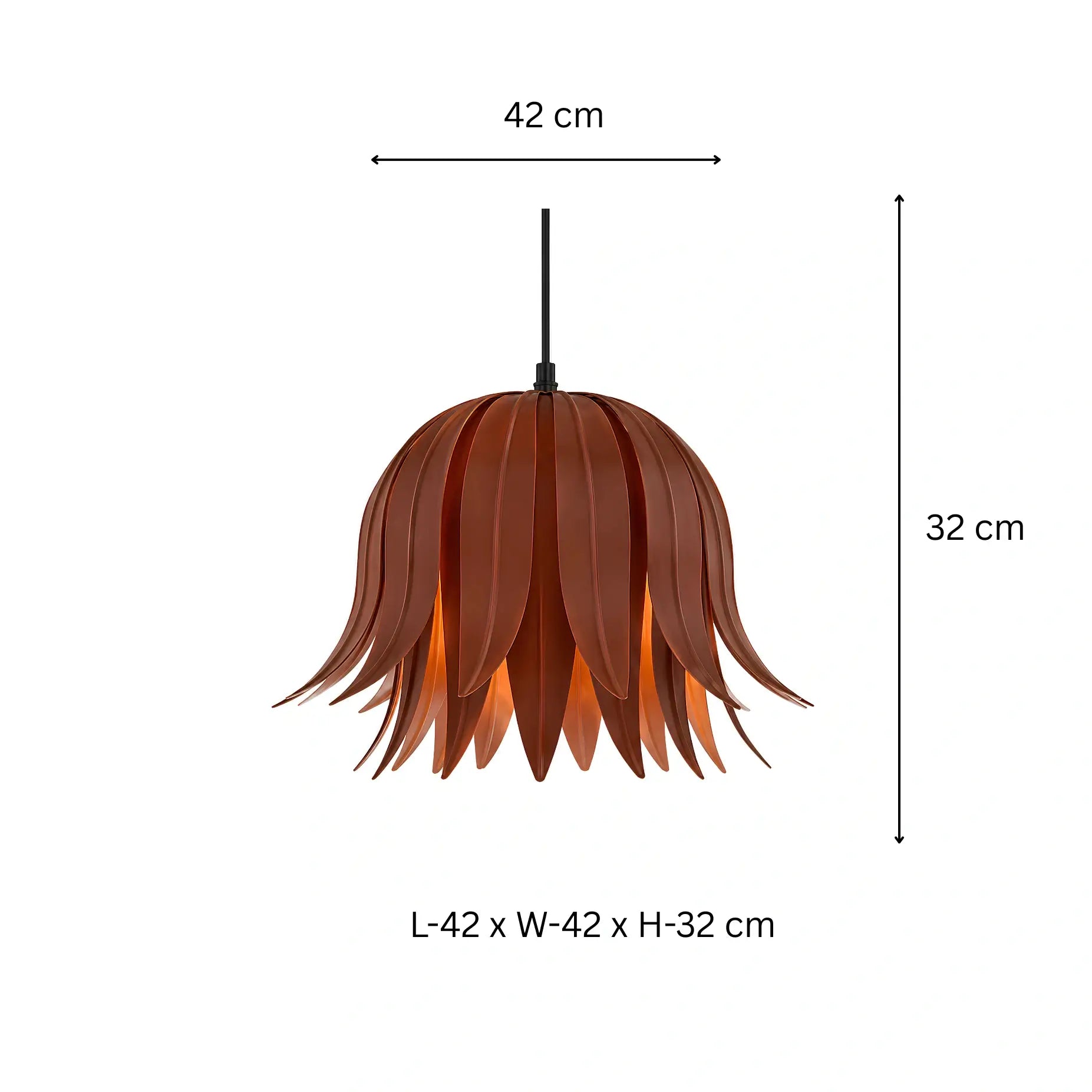 Iron Leaf Pendant Light