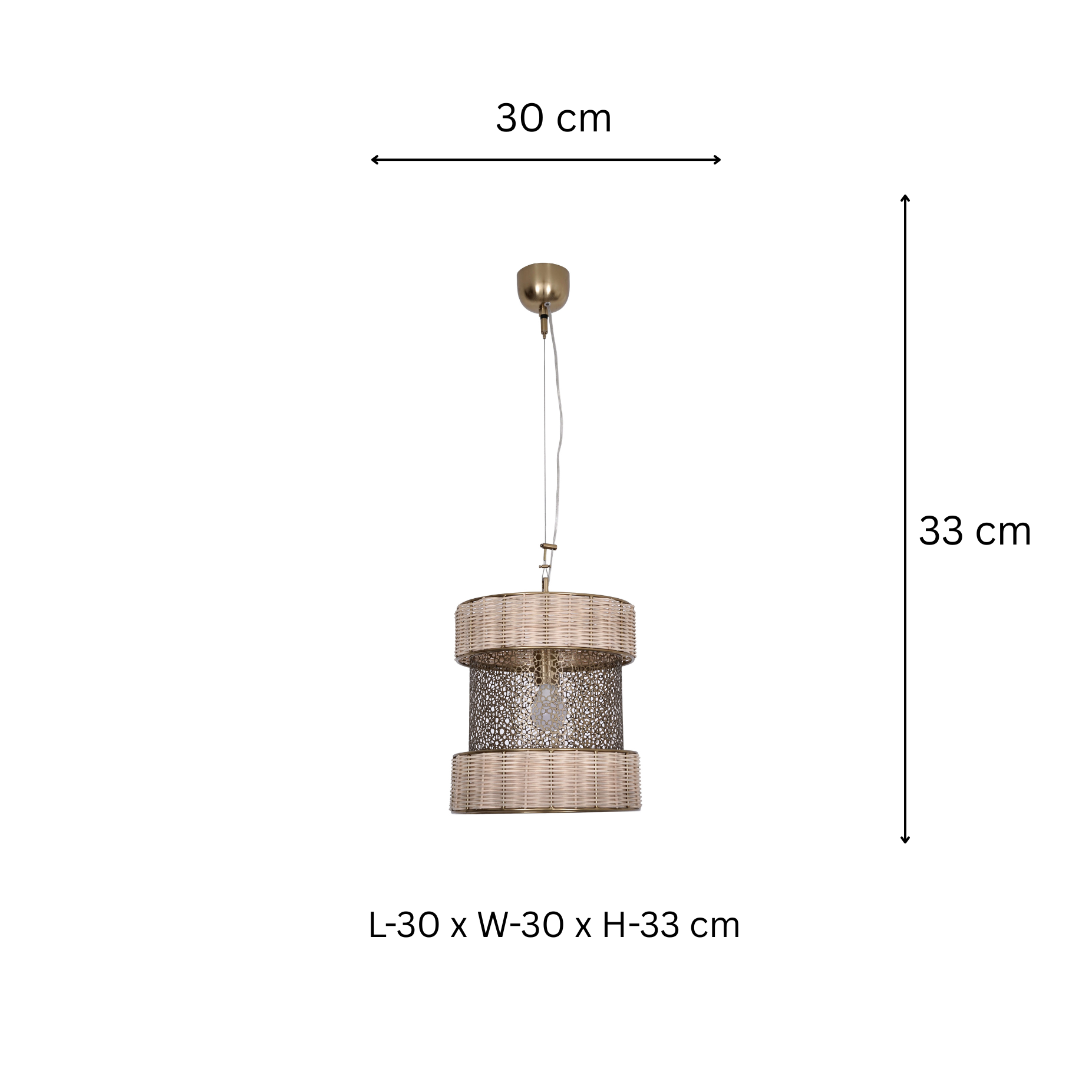 Rattan Pendant Hanging Light