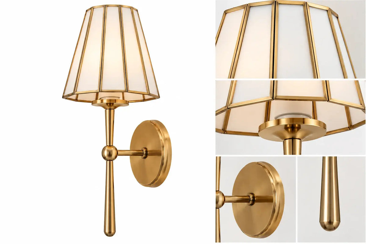 Elegant Taper Strip Wall Lamp casting warm ambient light, perfect luxury lighting for modern interiors
