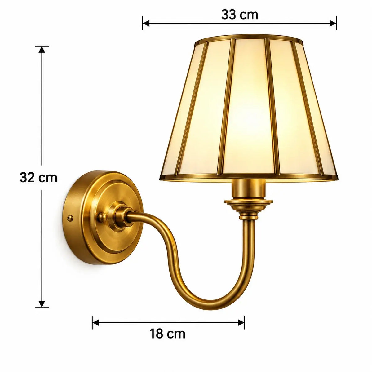 Elegant Frost Glass Shade Wall Lamp illuminating with sophisticated luxury and modern design for upscale interiors