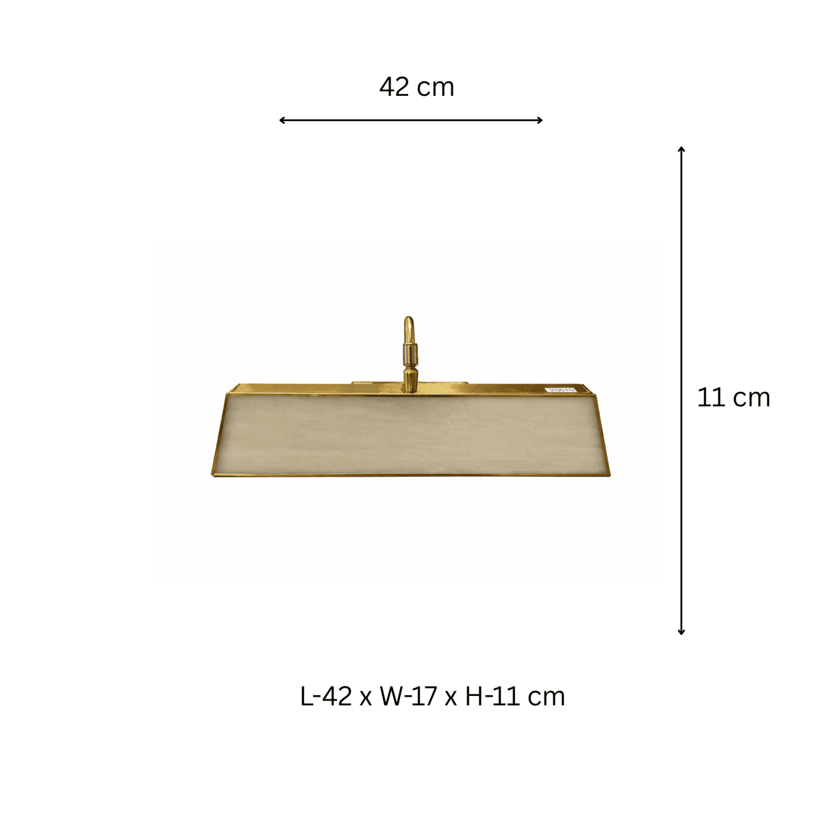 Brass Rectangular Wall Lamp by ILLUMEA with sleek design and warm white light for modern interiors