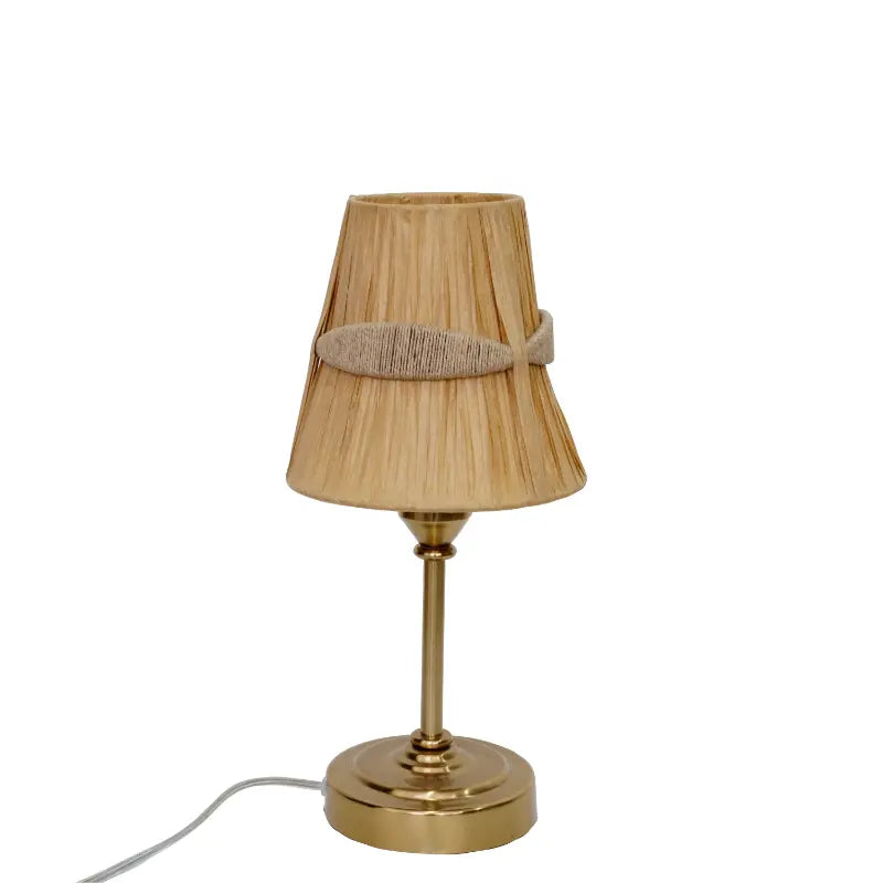 Bronze Pleated Table Lamp – Antique Pleated Shade Decorative Lighting | Illumea