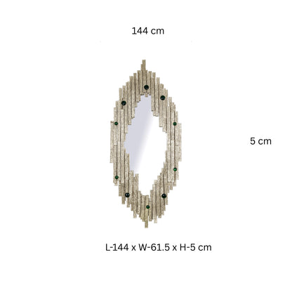 Casted Strips Wall Mirror
