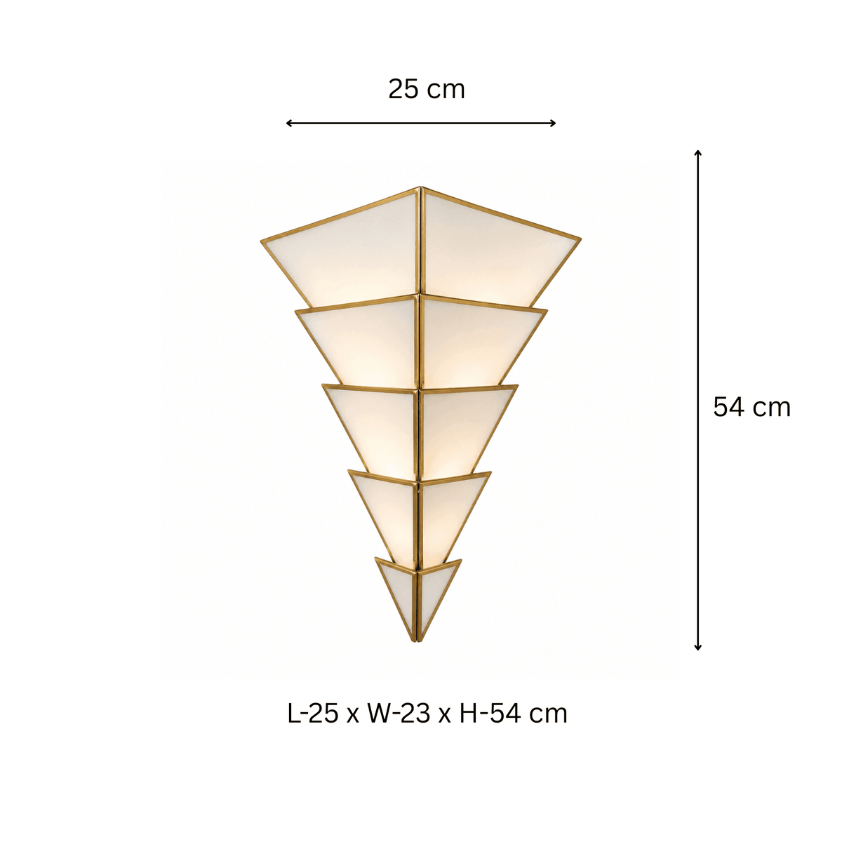Cone Glass Wall Sconce – Elegant Cone Shaped Glass Wall Lamp for Modern Interiors