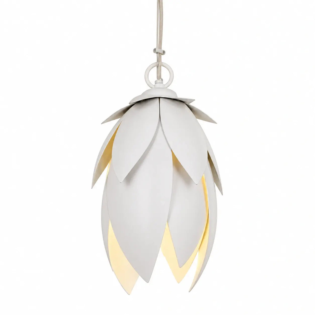 Luxury floral pendant light with layered leaf shade by ILLUMEA for living rooms, bedrooms, dining areas and hospitality spaces