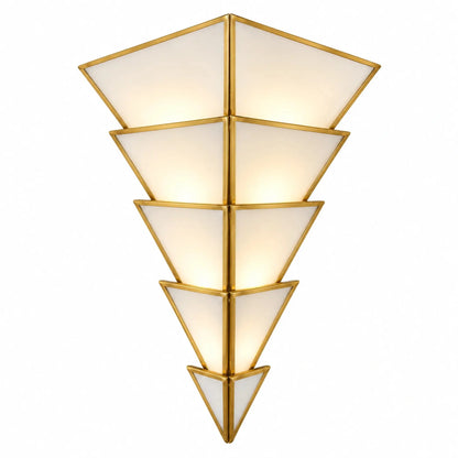 Elegant cone glass wall sconce illuminating upscale interiors with luxurious ambiance and sophisticated design