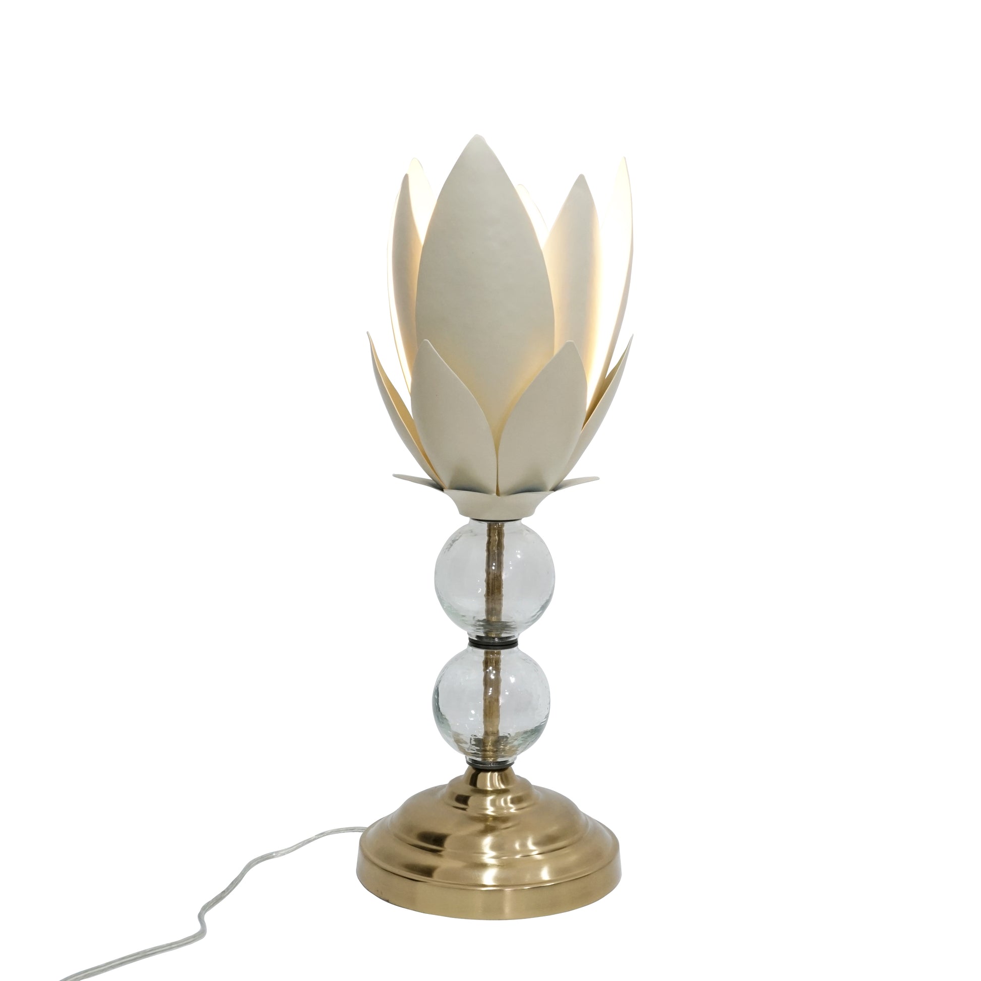 Hammerd Leaf Glass Ball Table Lamp
