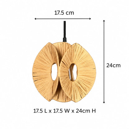 Handcrafted Rafia Small Shade decorative lighting for living rooms bedrooms and dining areas