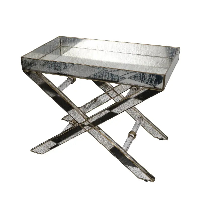 Antique Glass Butler Table