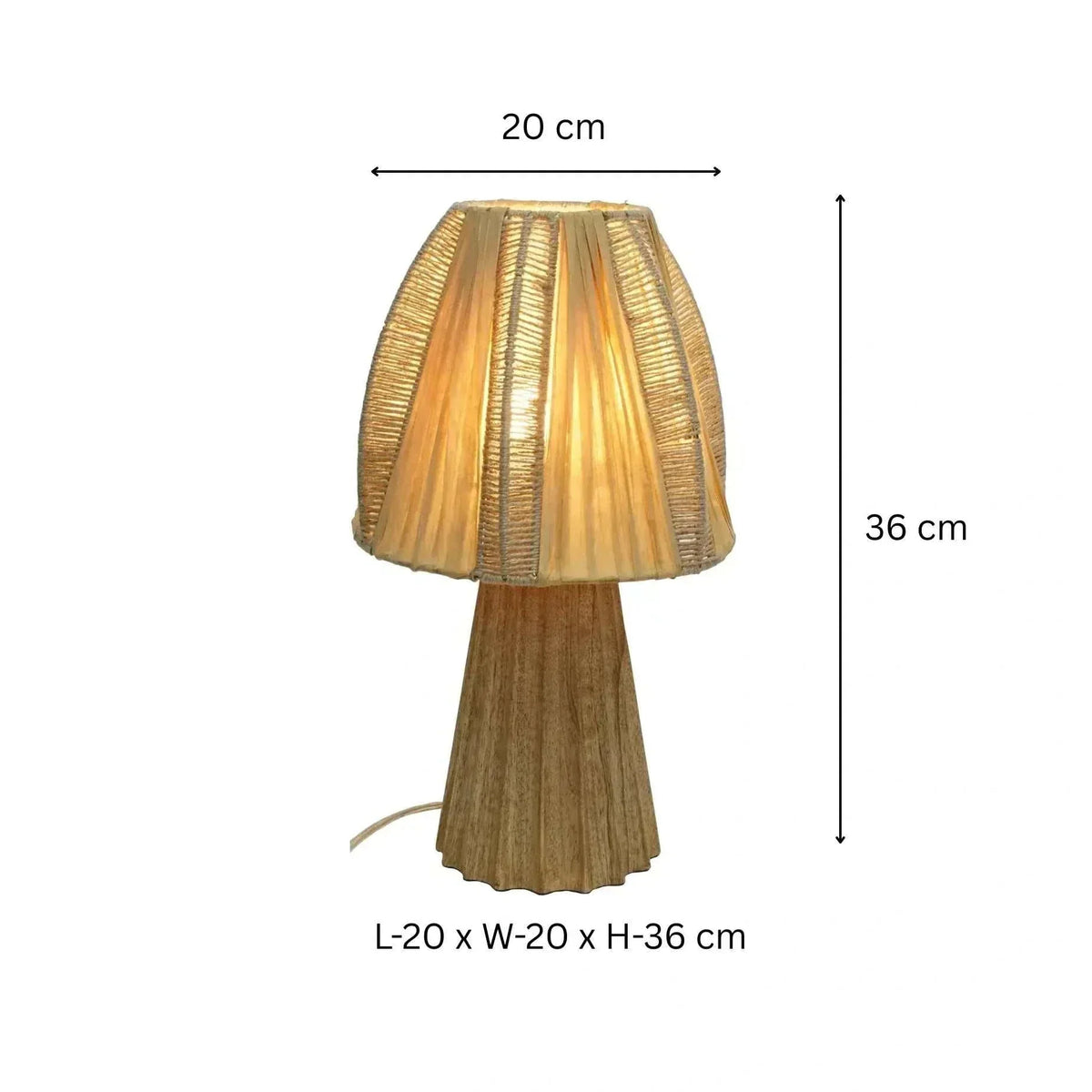 Jute Shade Table Lamp Table Light with Organic Texture for Contemporary Home Interiors