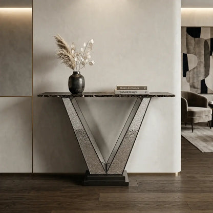 Luxury Brass Console Table - ILLUMEA