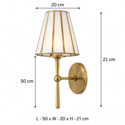 Elegant Taper Strip Wall Lamp casting warm ambient light, perfect luxury lighting for modern interiors