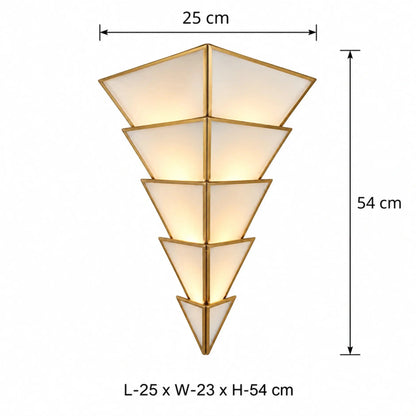 Elegant cone glass wall sconce illuminating upscale interiors with luxurious ambiance and sophisticated design