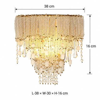 Decorative Antique Silver Glass Wall Light for Modern Living Rooms, Bedrooms, Hotels and Interior Projects – ILLUMEA