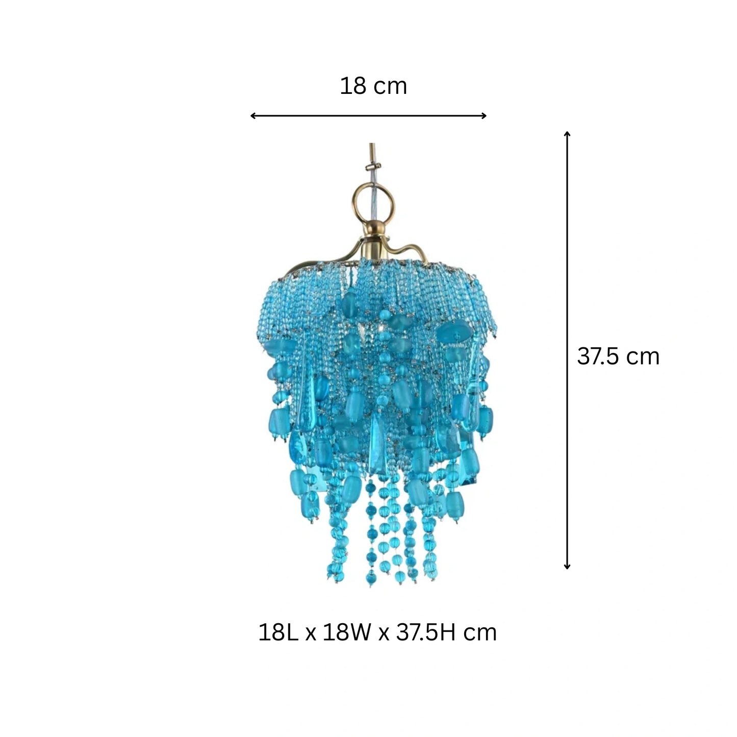 Nora Turquoise Mini Chandelier