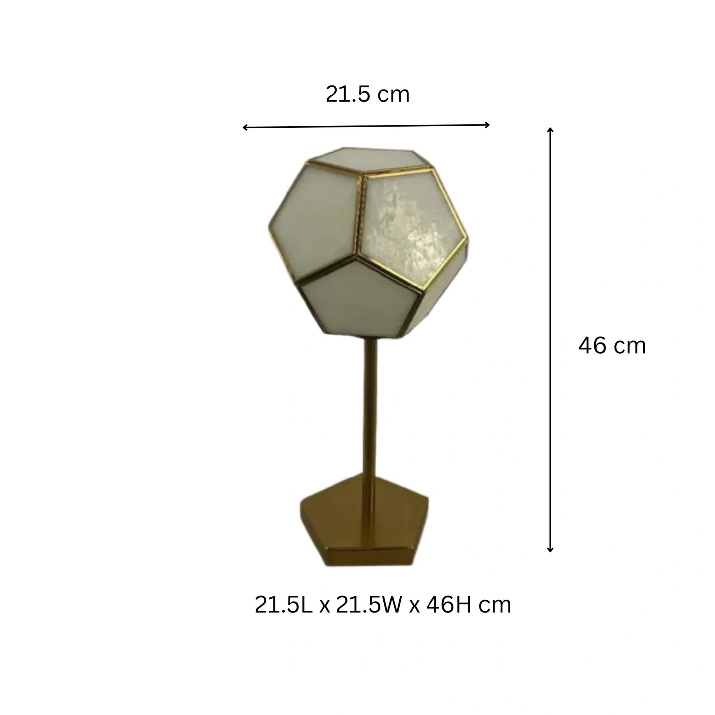 Pentagon Globe Table Lamp Big