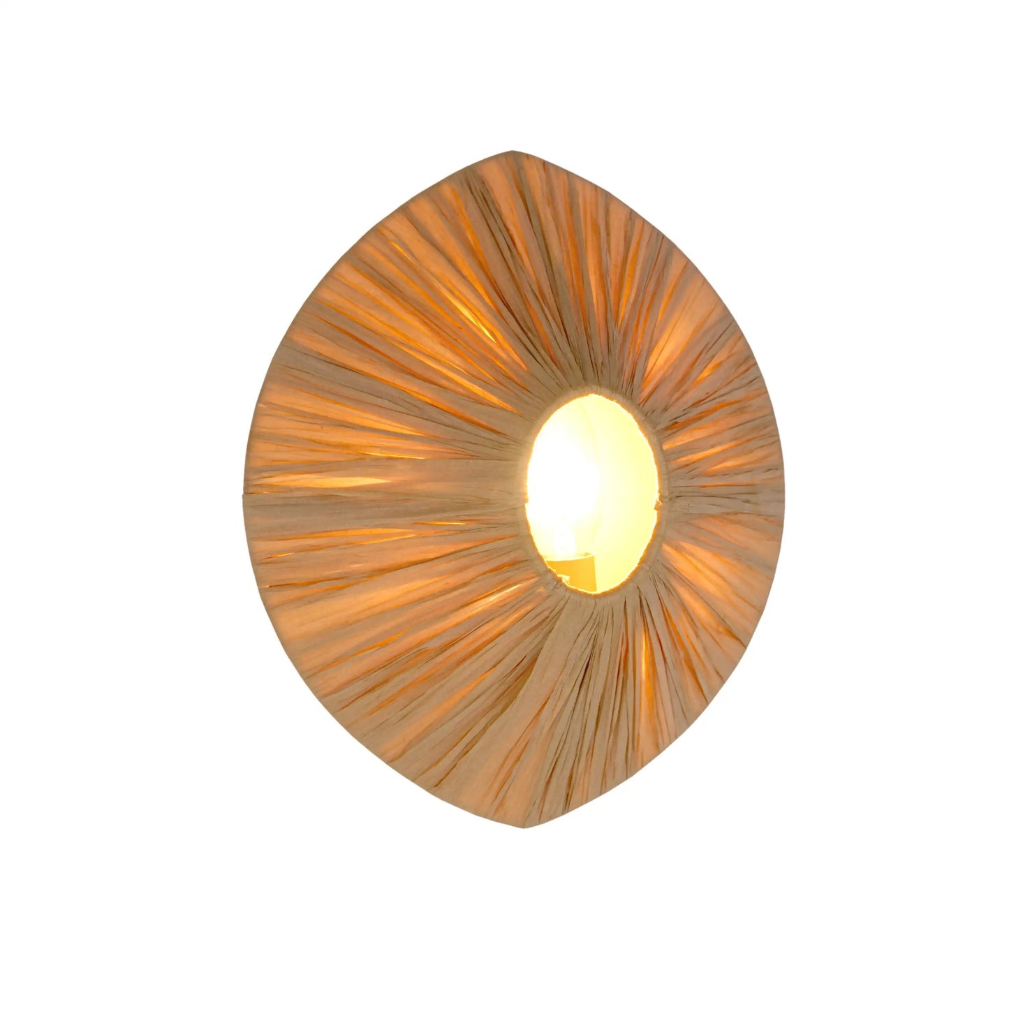 Rafia Brass Wall Lamp