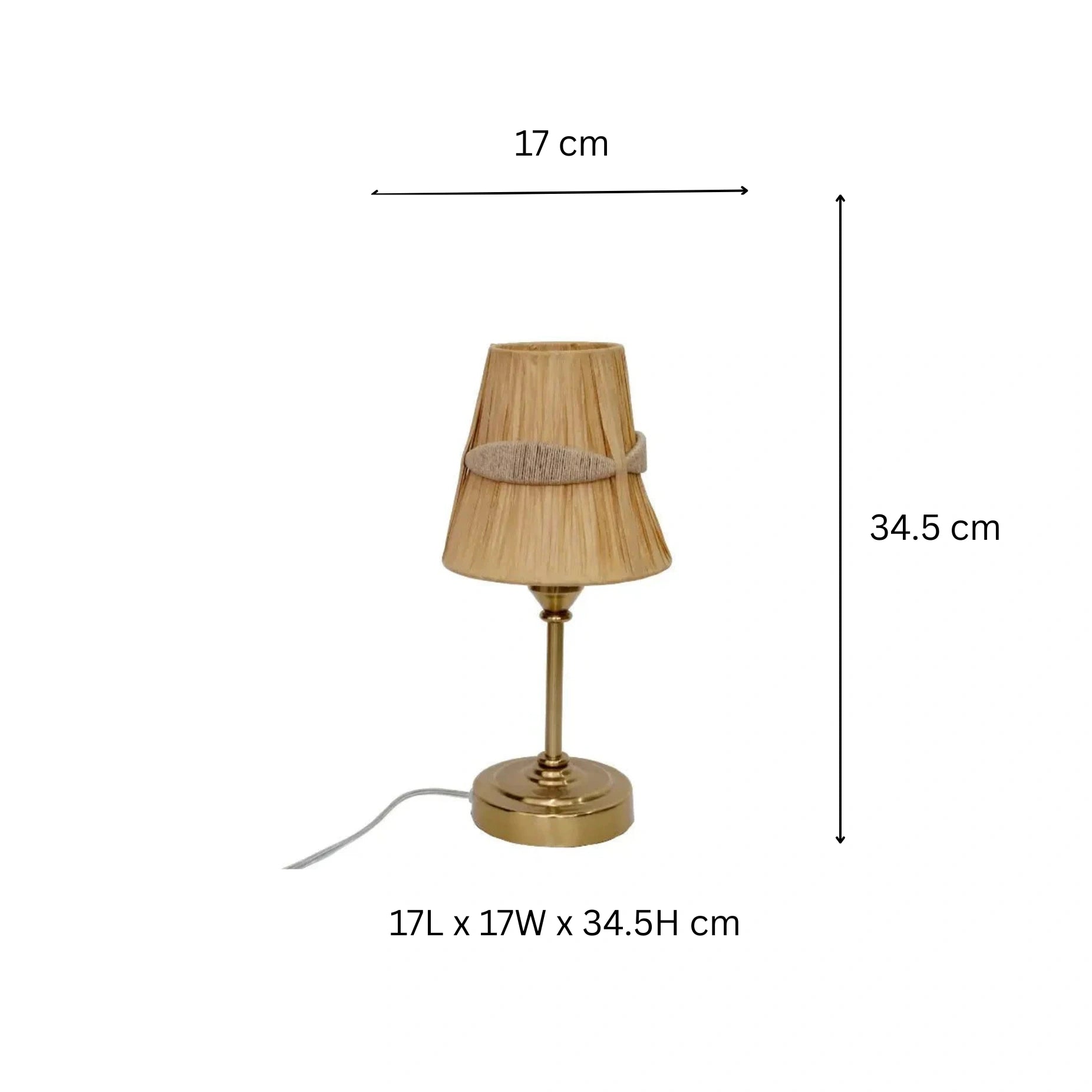 Rafia Shade Table Lamp