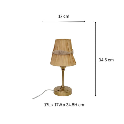 Rafia Shade Table Lamp