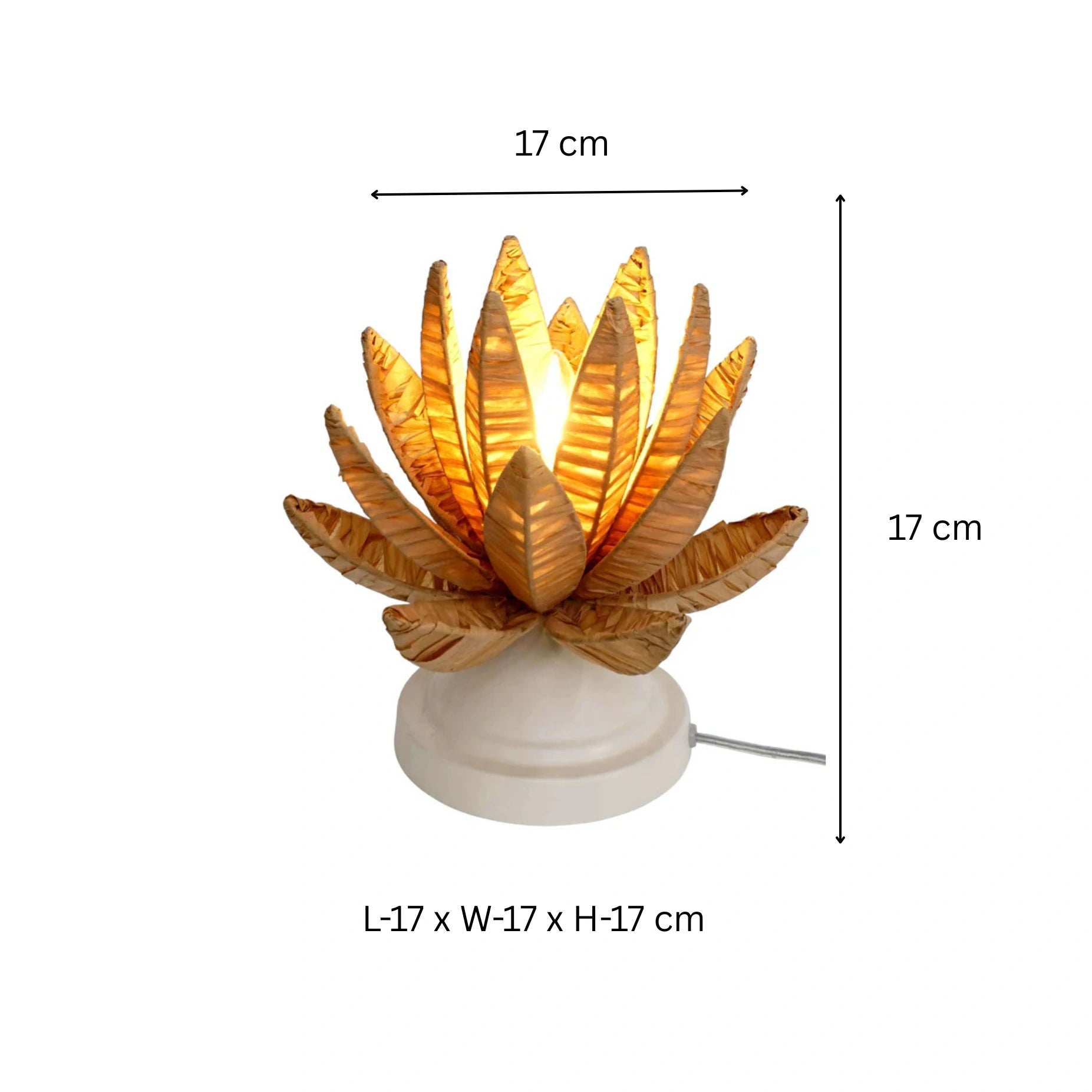 Rafiya Table Lamp Decoration