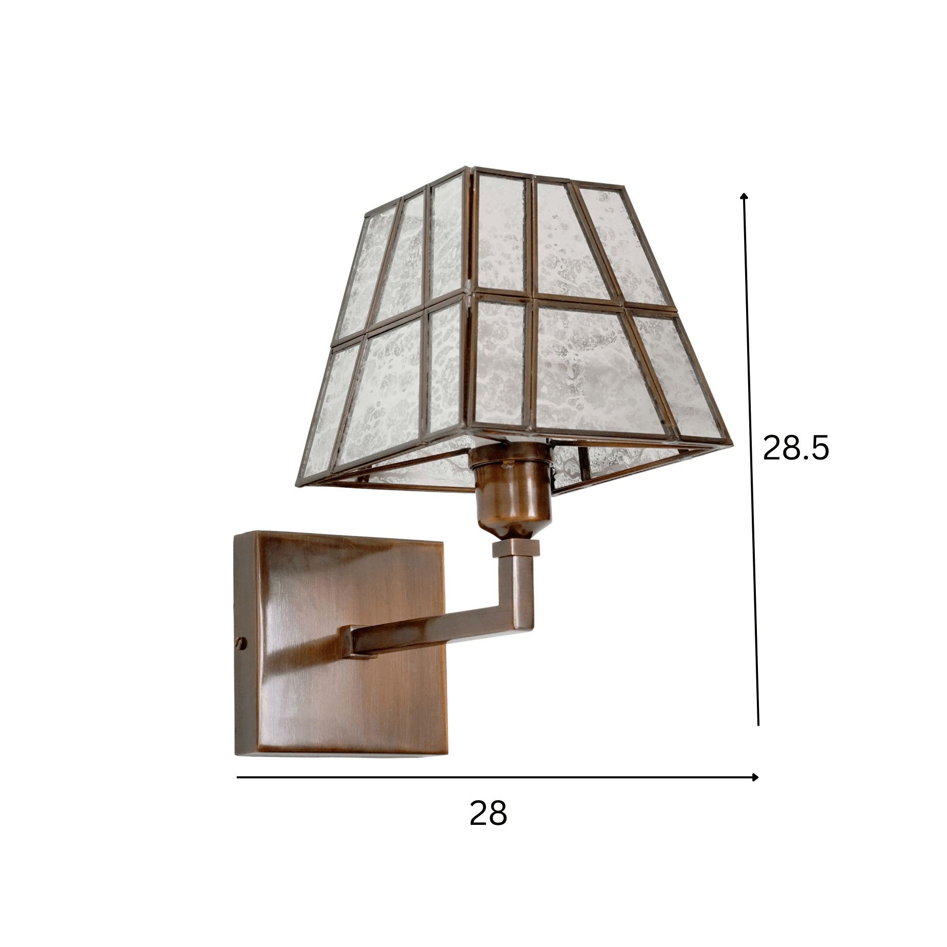 Square Conical Wall Lamp