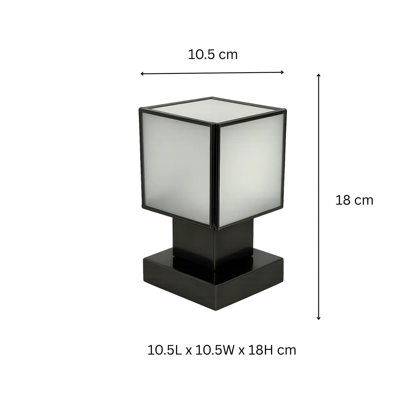 Square Glass Table Lamp