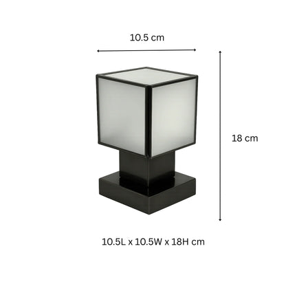Square Glass Table Lamp