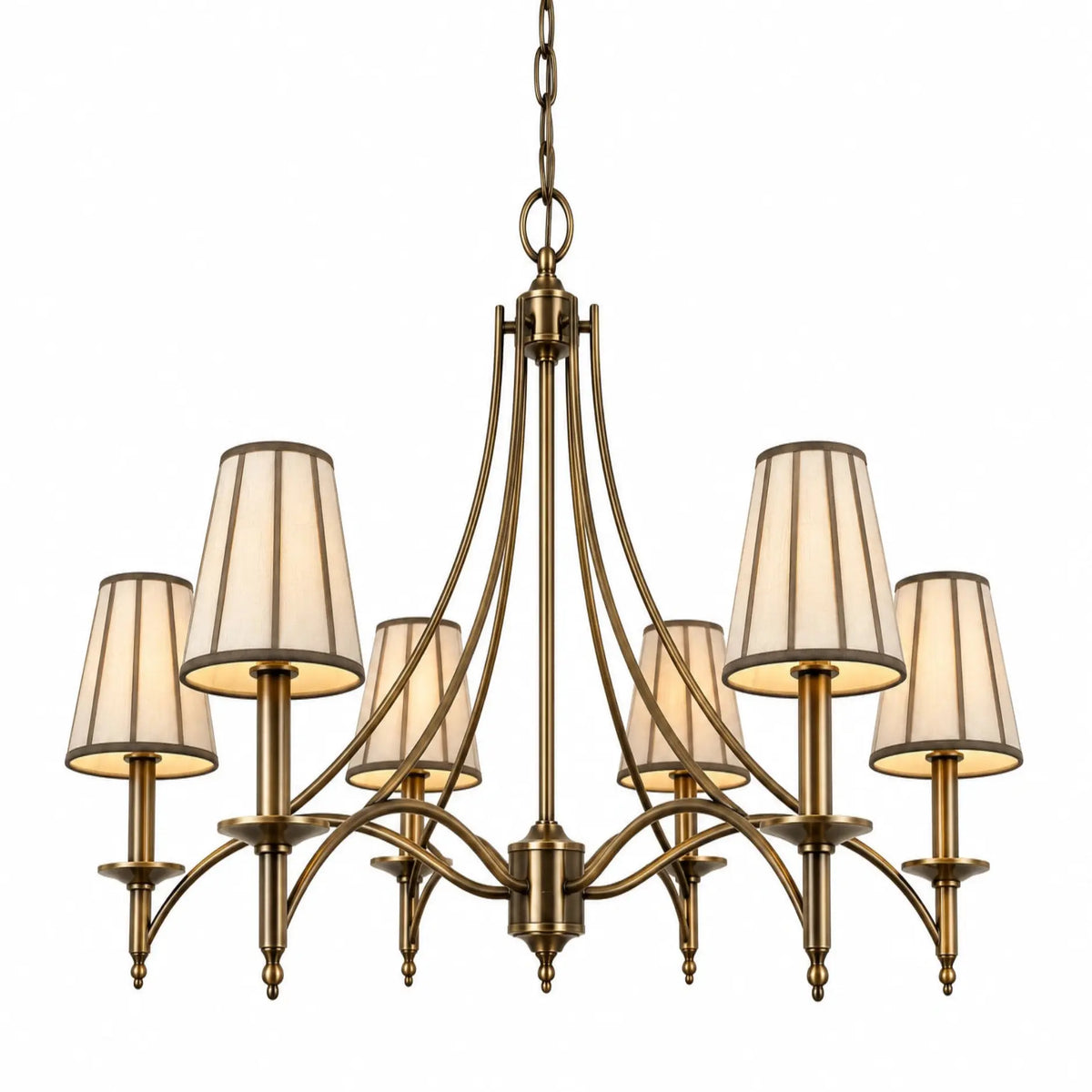 Taper Strip 6 Shade Chandelier – ILLUMEA modern luxury lighting