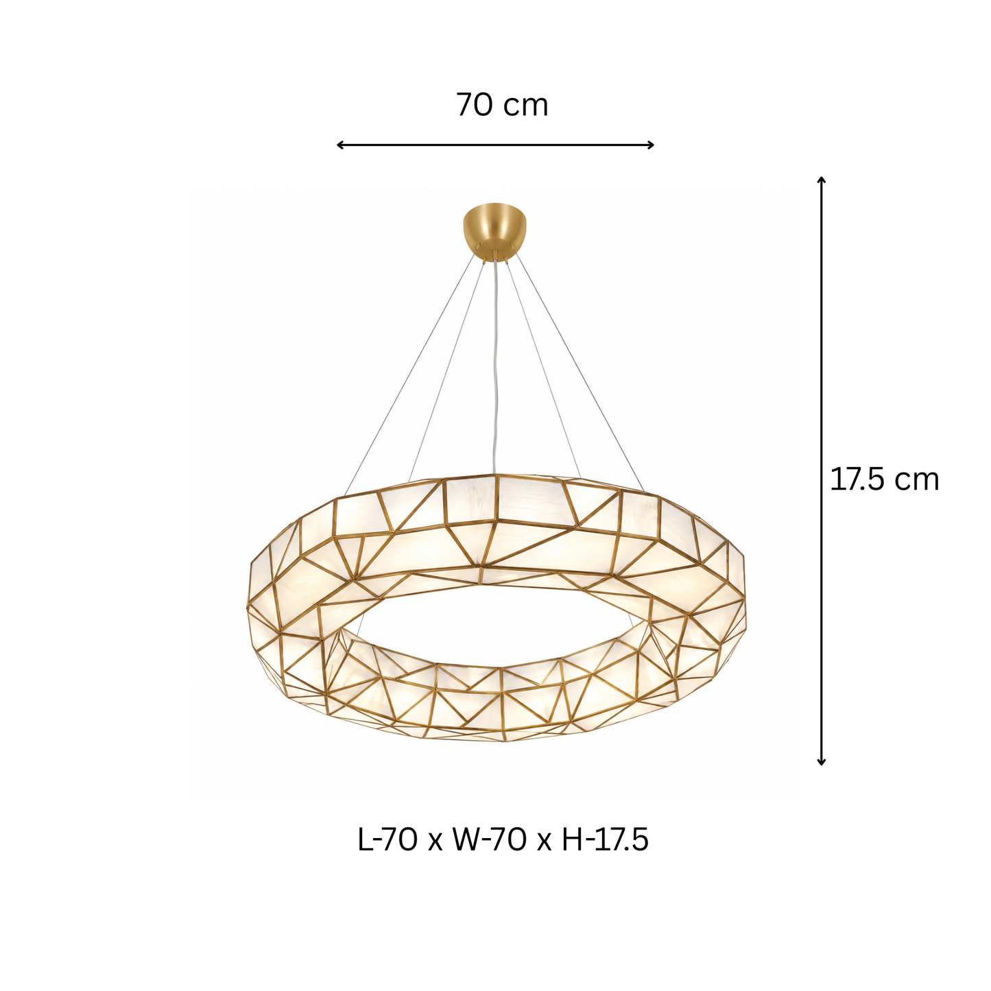 Triangle Glass Chandeliers