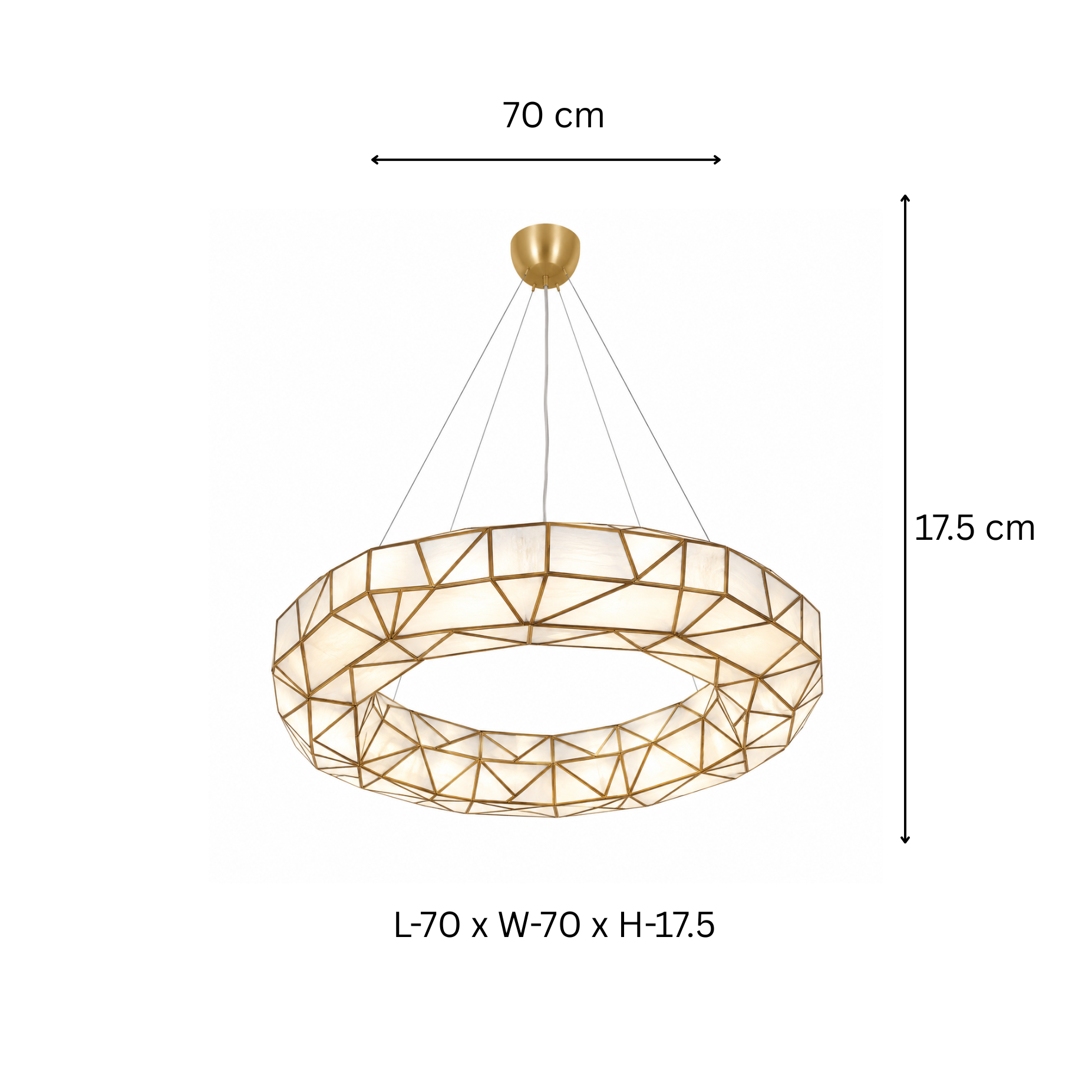 Triangle Glass Chandeliers