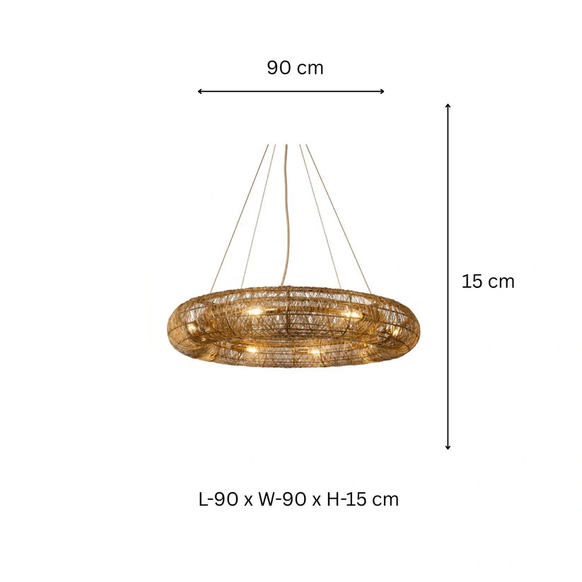 Wire Mesh Tube Chandelier