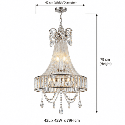 Royale Crystal Glass Chandelier – ILLUMEA