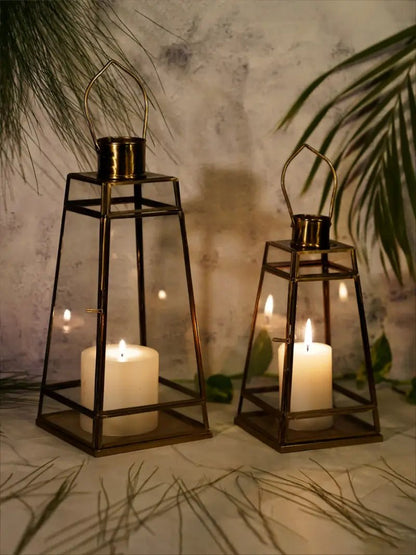 Antique Glass Lantern | Hanging Lantern Lamp