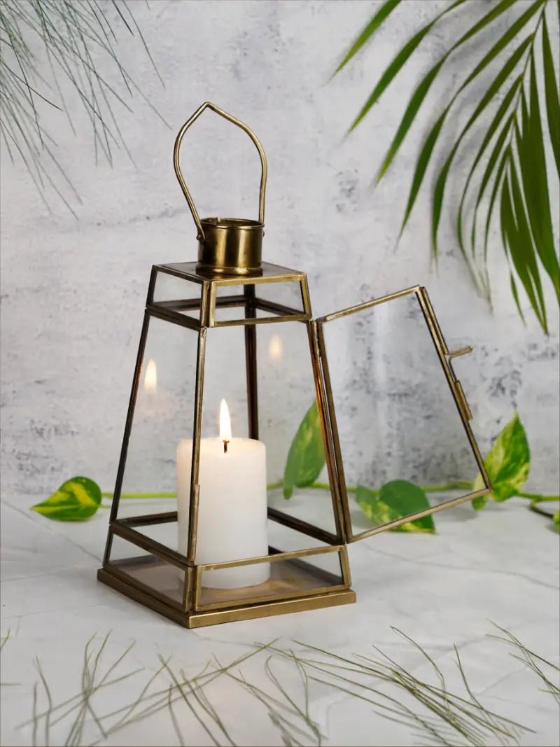 Antique Glass Lantern | Hanging Lantern Lamp